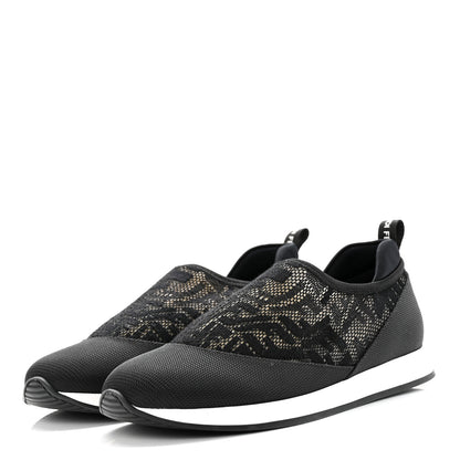 Fendi X SARAH COLEMAN Mesh FF Vertigo Runner Slip On Sneakers 36.5 Black 3 of 13