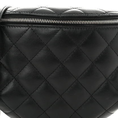 Chanel Calfskin Quilted Waist Belt Bag Black 8 of 10
