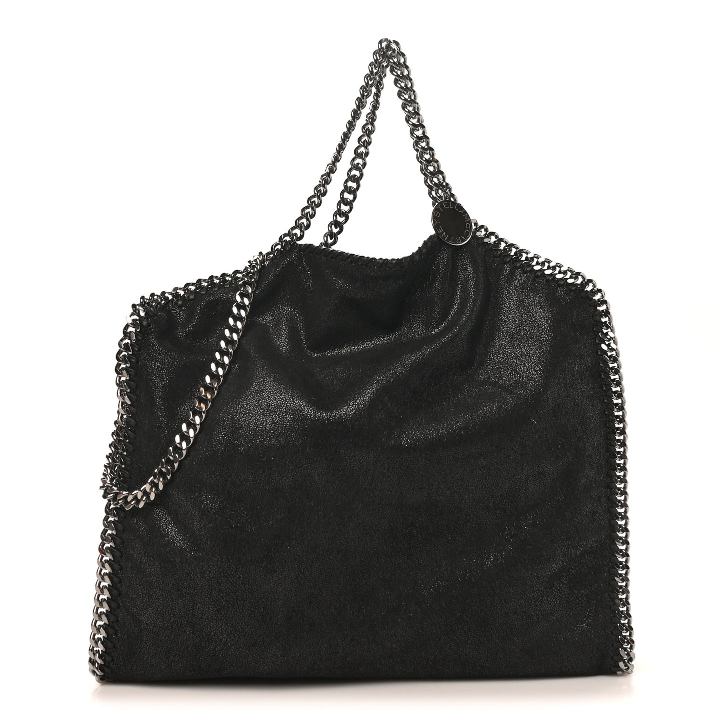 Shaggy Deer Falabella Fold Over Tote Black