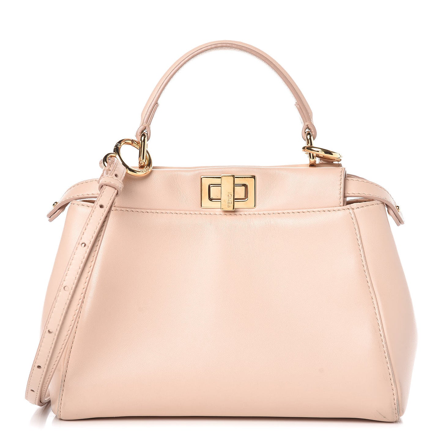 Nappa Mini Peekaboo Iconic Satchel Rosa Plaster