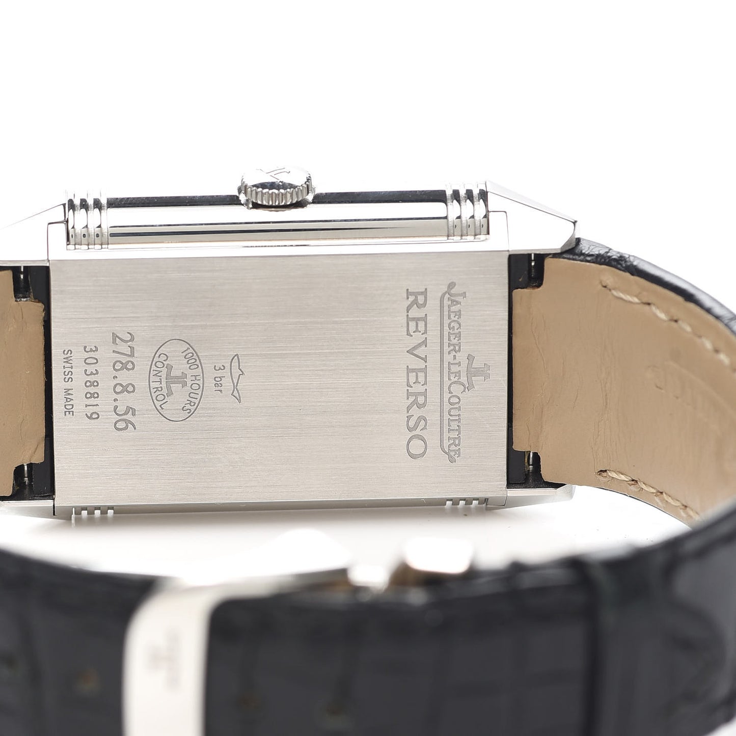 Stainless Steel Alligator 27mm Reverso Night & Day Manual Winding Watch Q3808420
