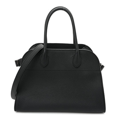 The Row Grained Calfskin Soft Margaux 10 Bag Black 1 of 9