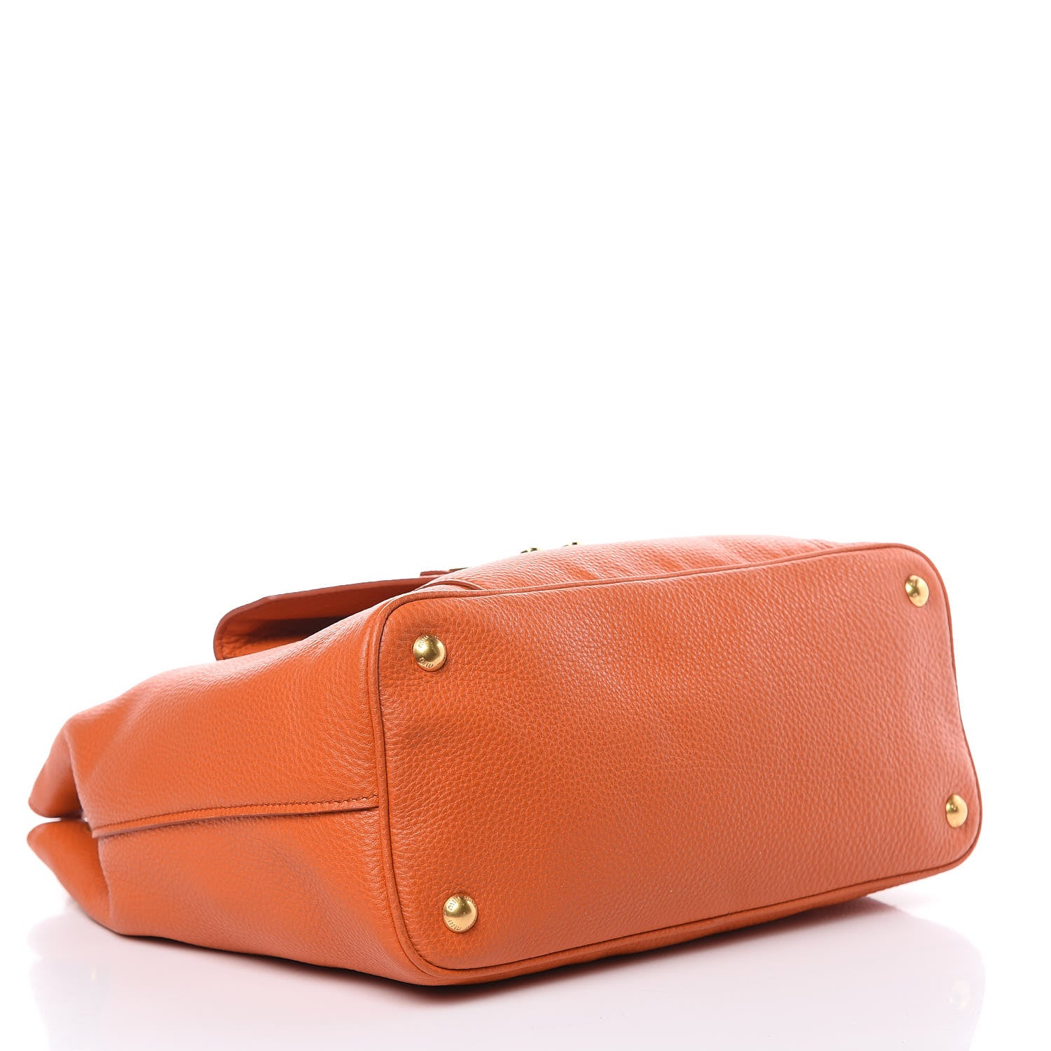 Miu Miu Vitello Phenix Shoulder Bag Papaya 4 of 10