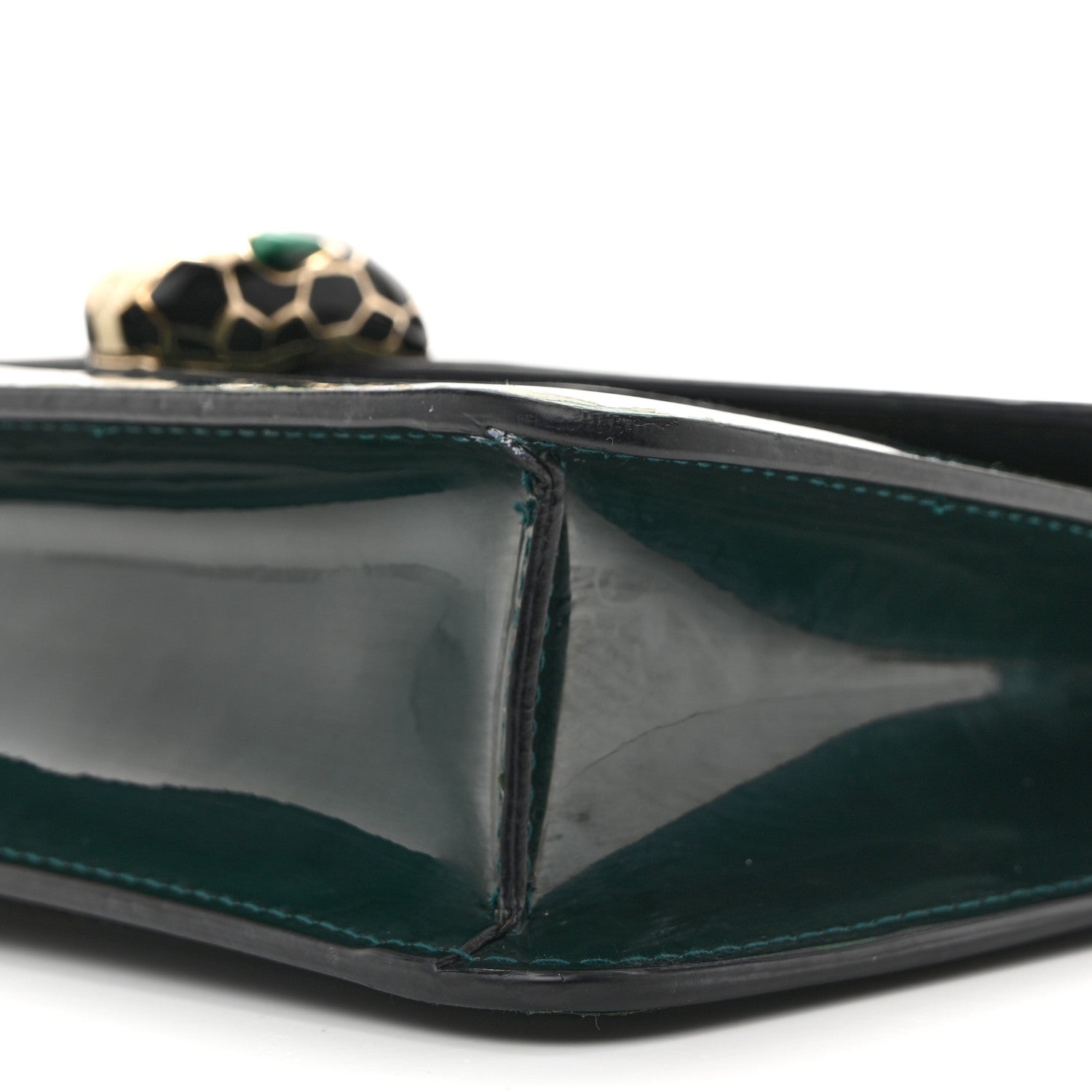 Bulgari Metallic Serpenti Forever Small Shoulder Bag Green 10 of 12