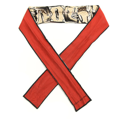 Louis Vuitton Silk Monogram Trunks Bandeau Brown 1 of 3