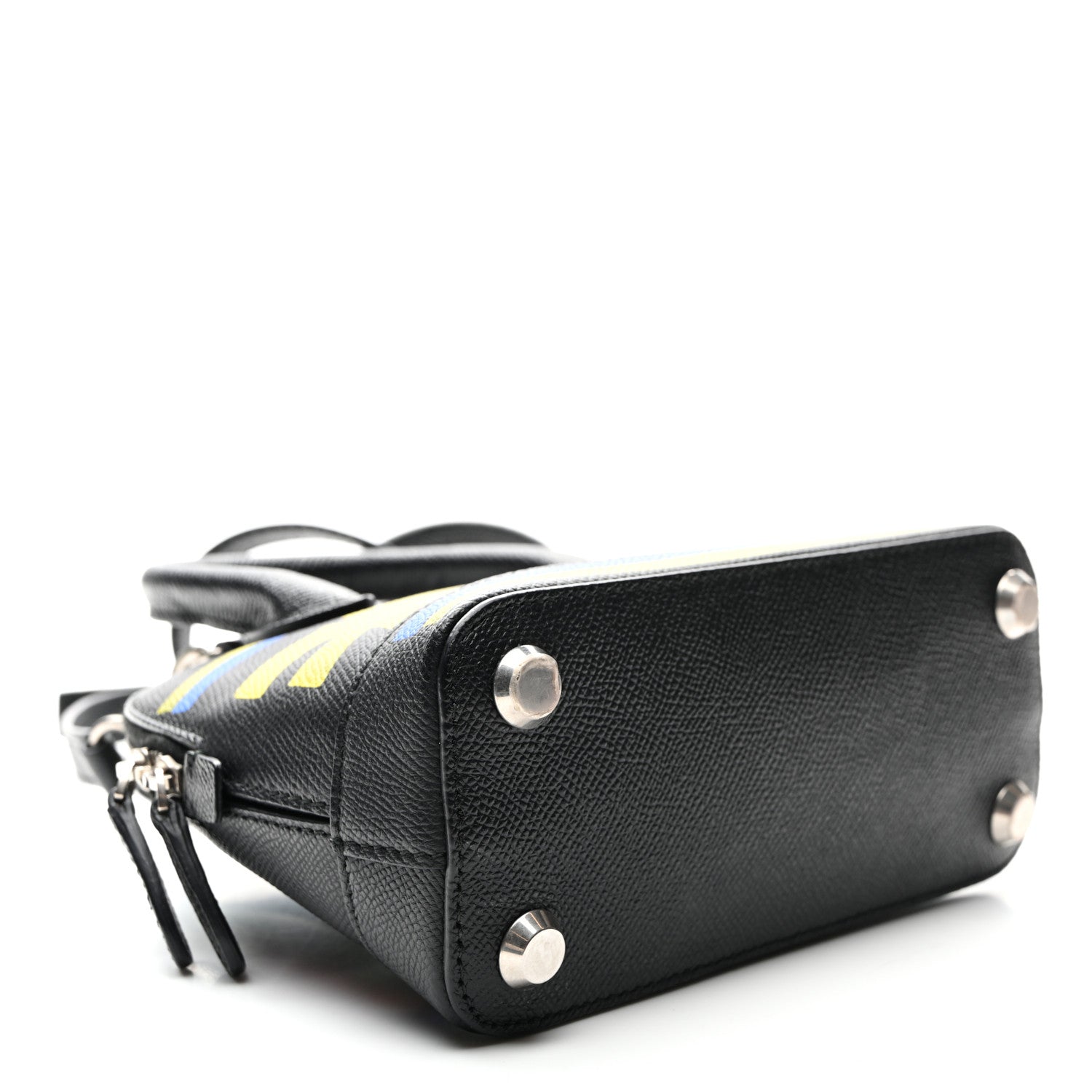 Balenciaga Signature Grained Calfskin Car Tag Print XXS Ville Top Handle Bag Black TBC 4 of 9