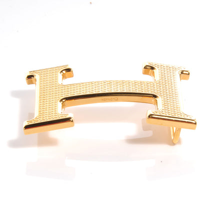 Hermes Guilloche H Belt Buckle Gold 4 of 5