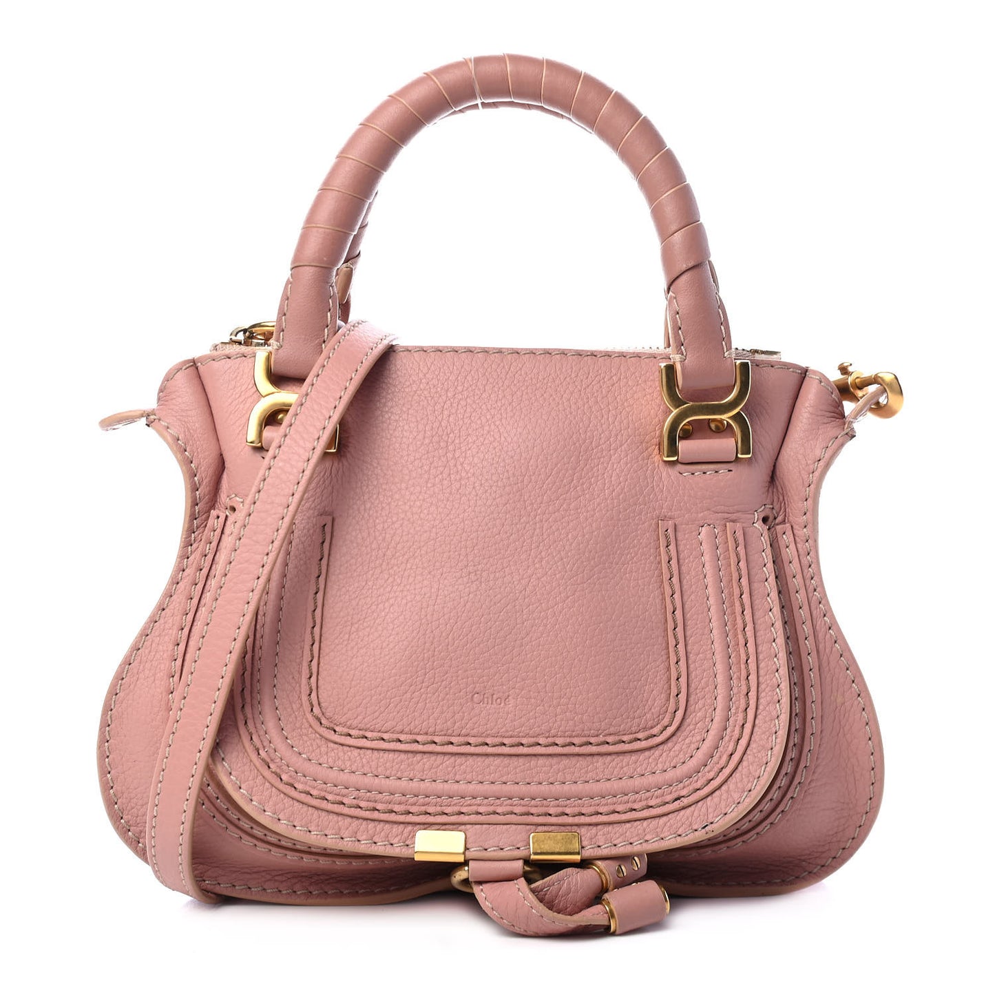Calfskin Mini Marcie Satchel Waterlily