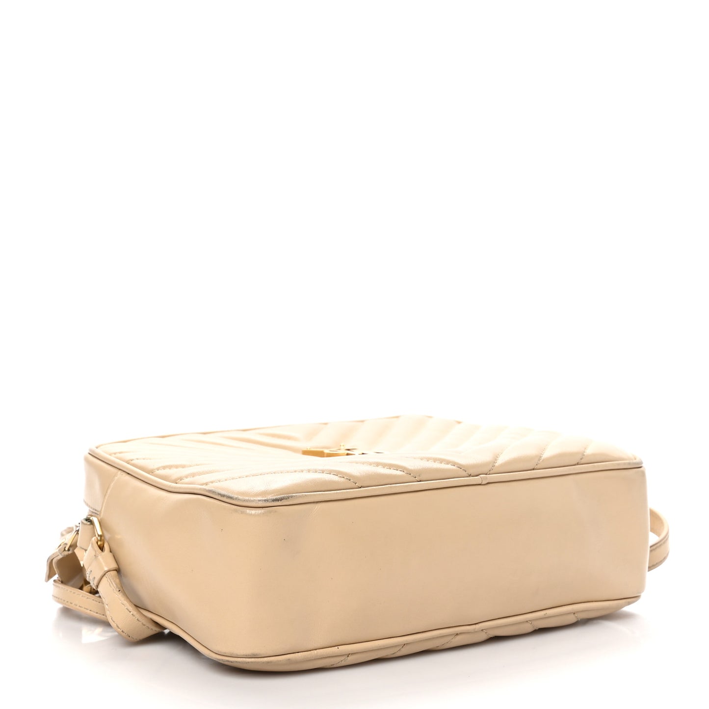 Calfskin Matelasse Monogram Lou Camera Bag Dark Beige