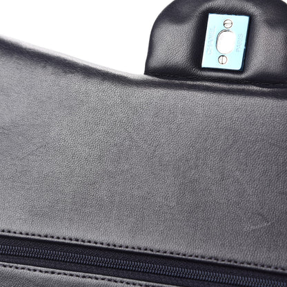 Chanel Lambskin Quilted Jumbo Double Flap Navy 8 of 12