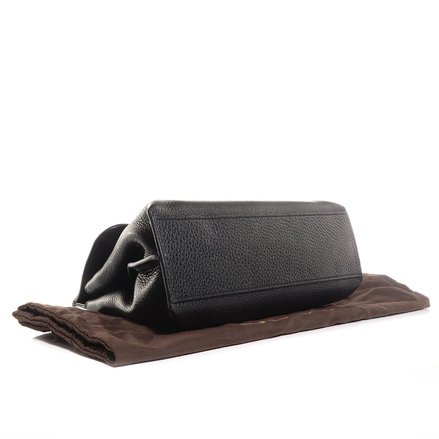 Gucci Cellarius Calfskin Small Bamboo Daily Top Handle Bag Black 4 of 7