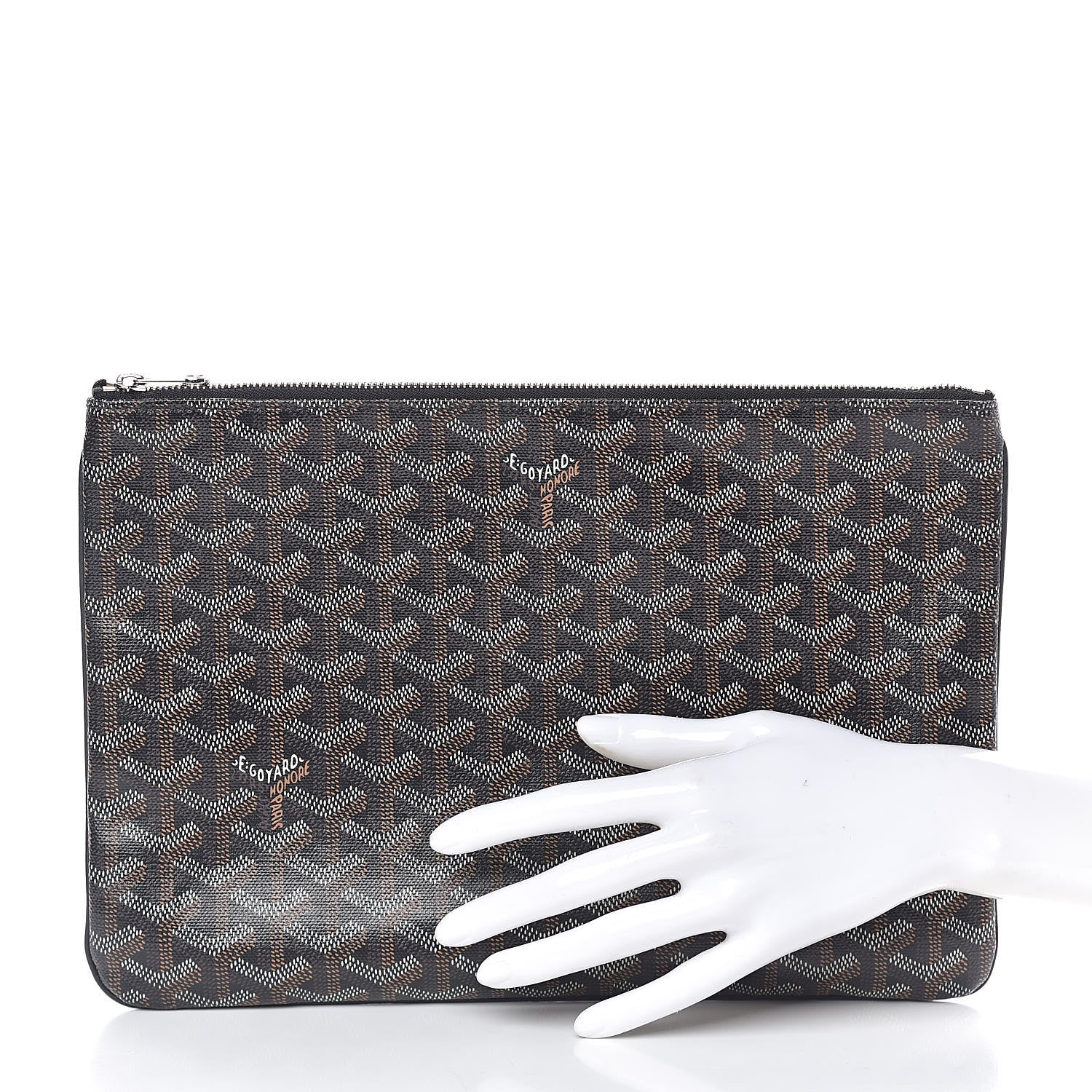 Goyard Goyardine Senat Pochette MM Black 2 of 11