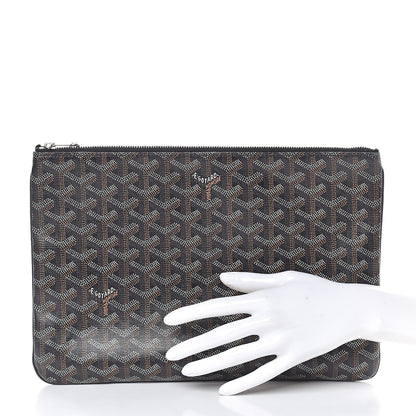 Goyard Goyardine Senat Pochette MM Black 2 of 11