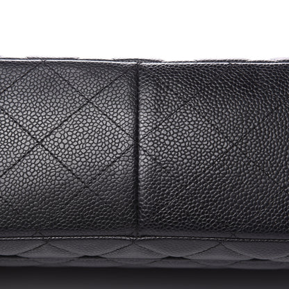 Chanel Caviar Quilted Jumbo Single Flap Black 10 of 11
