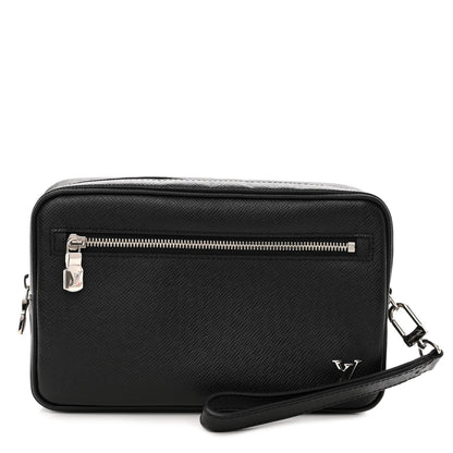 Louis Vuitton Taiga Pochette Kasai Black 1 of 10