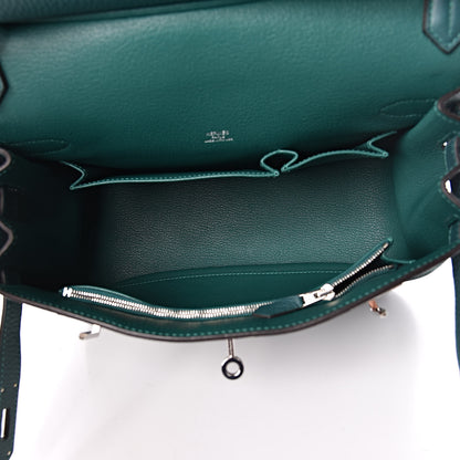 Hermes Taurillon Clemence Jypsiere 28 Malachite 5 of 11