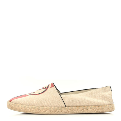 Louis Vuitton Canvas Postcard Espadrille Flats 38 Ecru 1 of 7