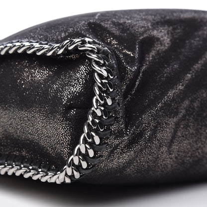 Stella McCartney Chamois Shiny Dotted Falabella Fold Over Tote Ruthenium 8 of 9