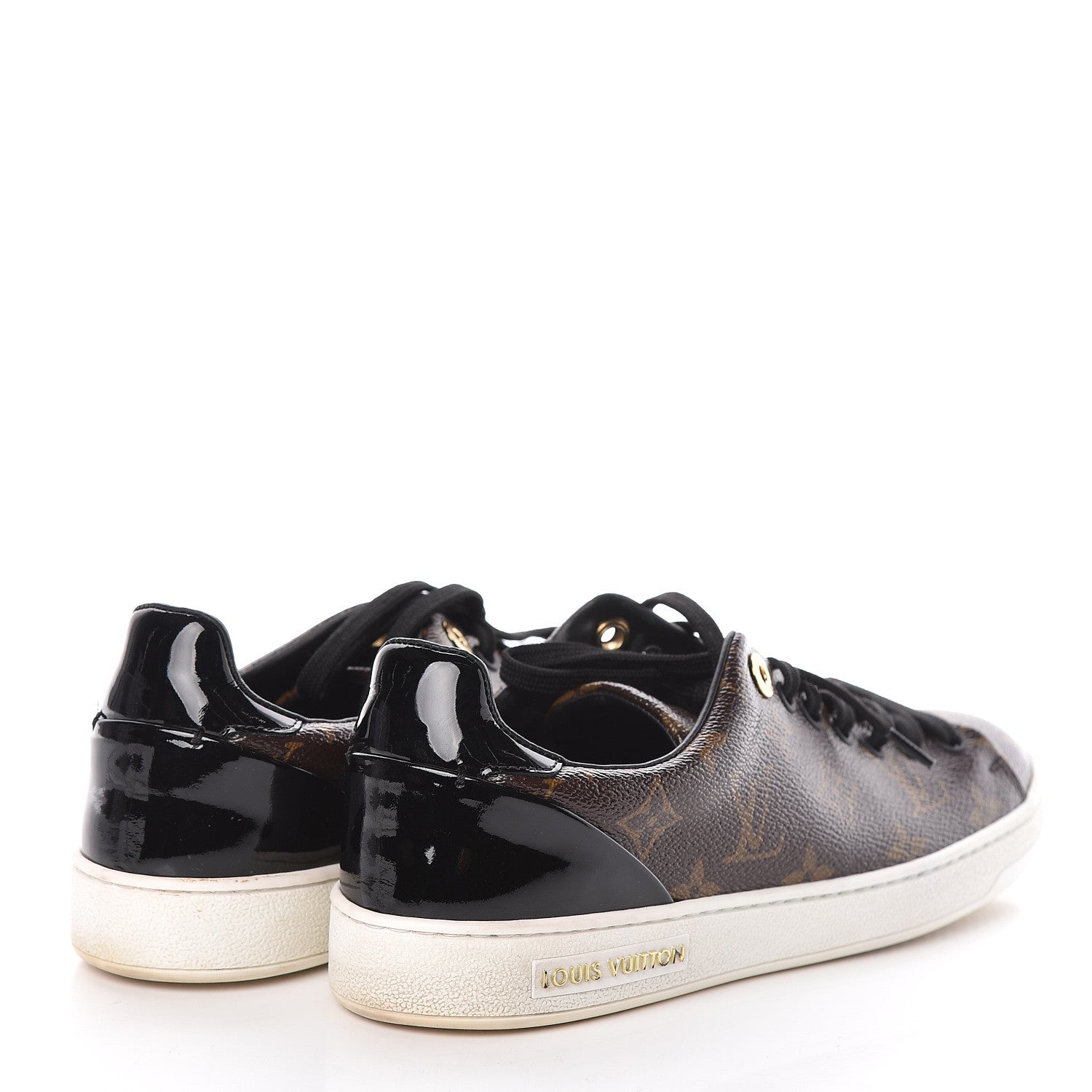 Louis Vuitton Patent Monogram Frontrow Sneakers 38 4 of 10