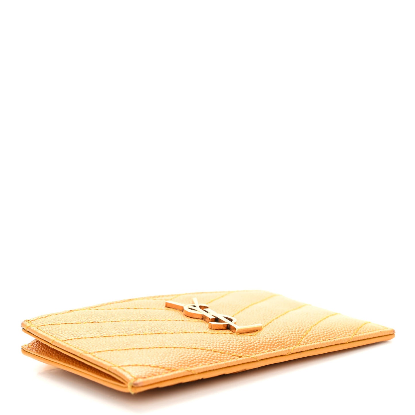 Monogram Grain de Poudre Fragments Zip Pouch Card Holder Senape Yellow