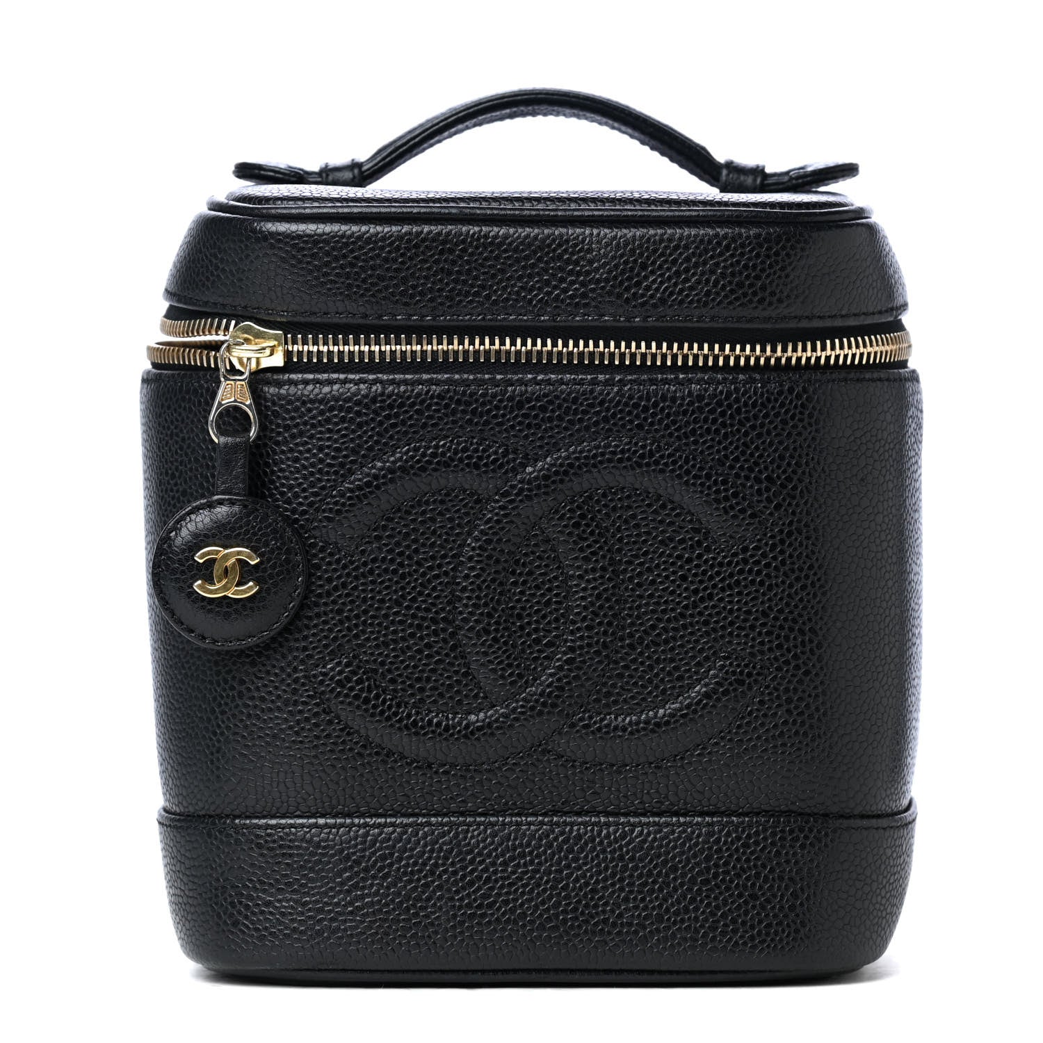 Chanel Caviar Vanity Cosmetic Case Black 1 of 8