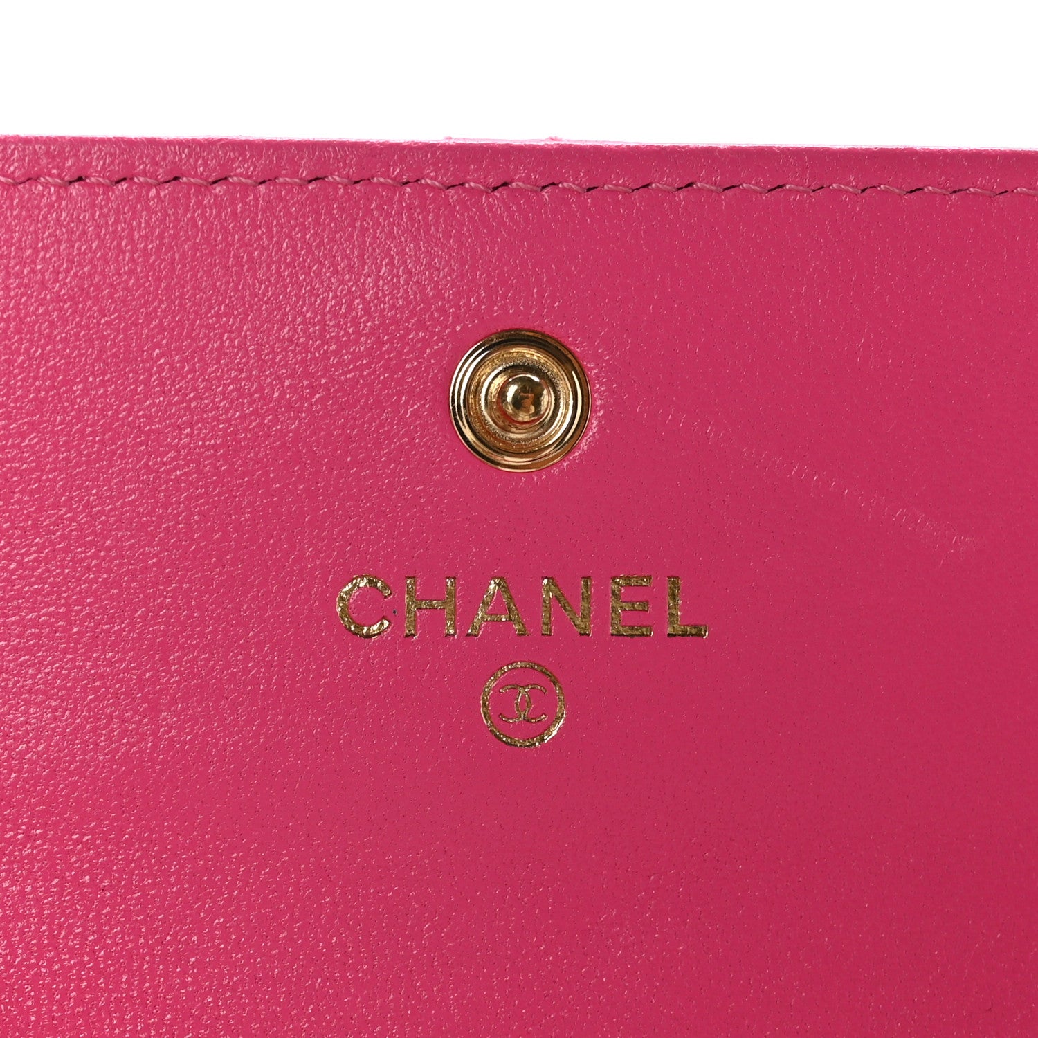 Chanel Lambskin Quilted Chanel 19 Flap Card Holder Pink 7 of 10