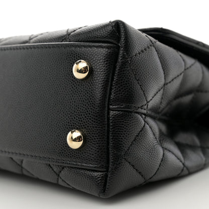 Chanel Caviar Quilted Mini Coco Handle Flap Black 10 of 13