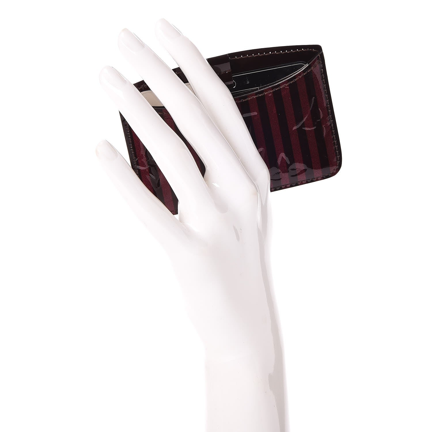 Louis Vuitton Vernis Rayures Mirror Case Amarante 2 of 7