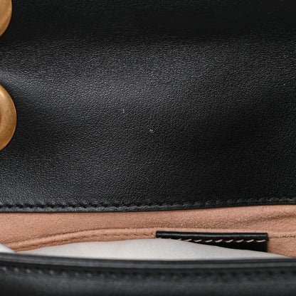 Gucci Calfskin Matelasse Mini GG Marmont Shoulder Bag Black 21 of 21