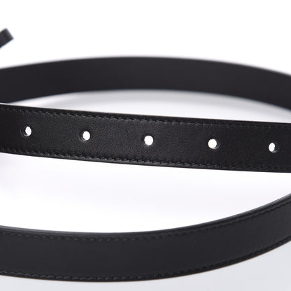Gucci Calfskin Pearl Double G 20mm Belt 90 36 Black Cream 6 of 6