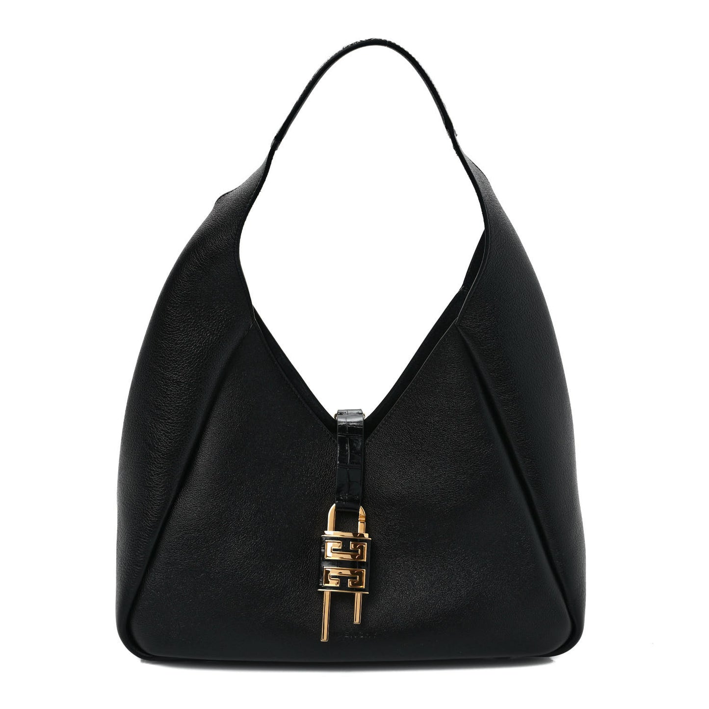 Calfskin Medium G-Lock Hobo Black