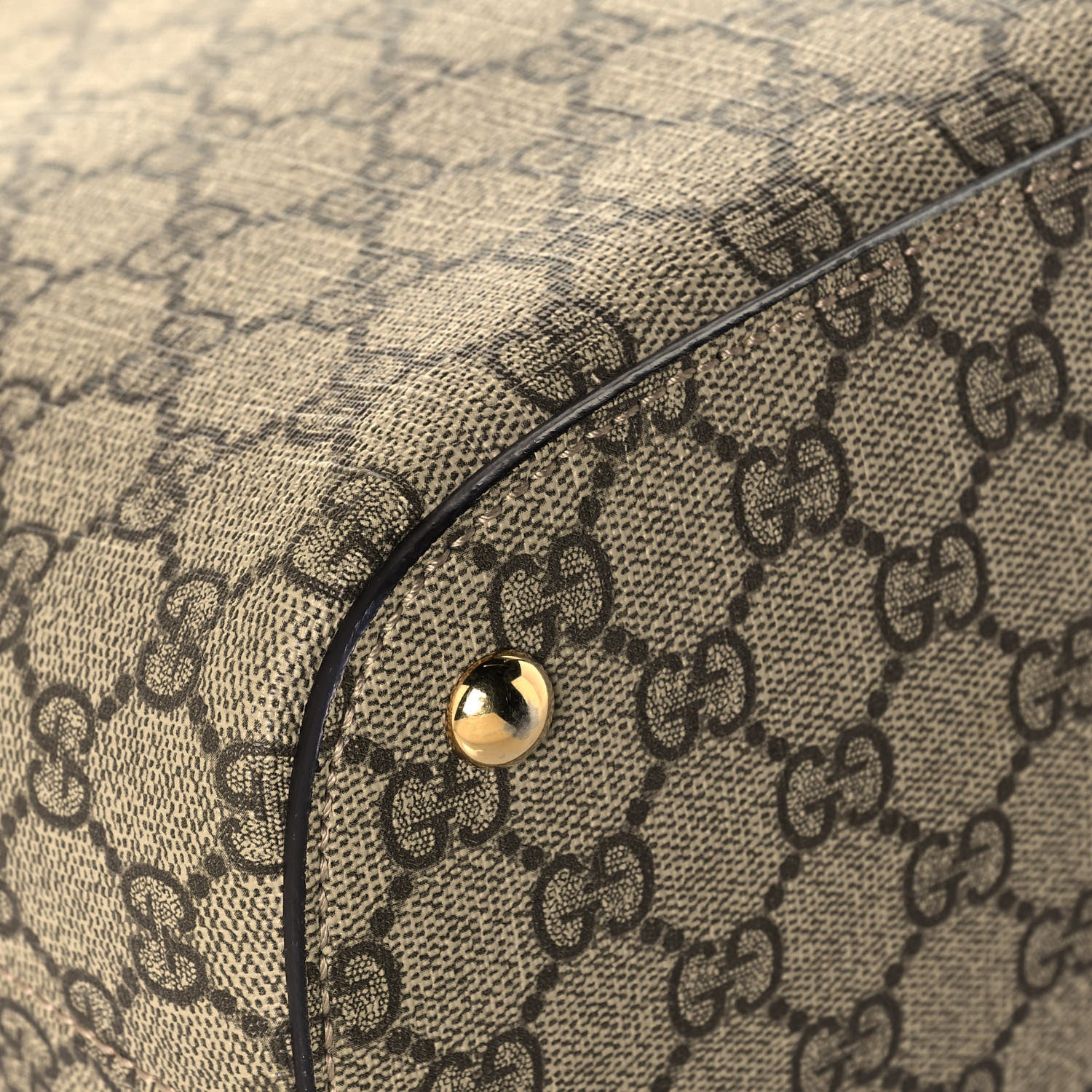 Gucci GG Supreme Monogram Linea A Hobo Brown 9 of 16