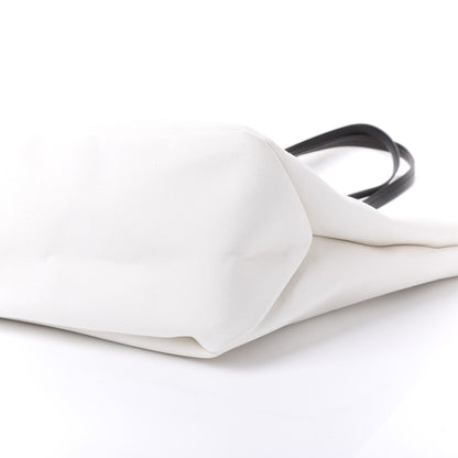 Prada Canvas Racing Logo Tote White 6 of 9