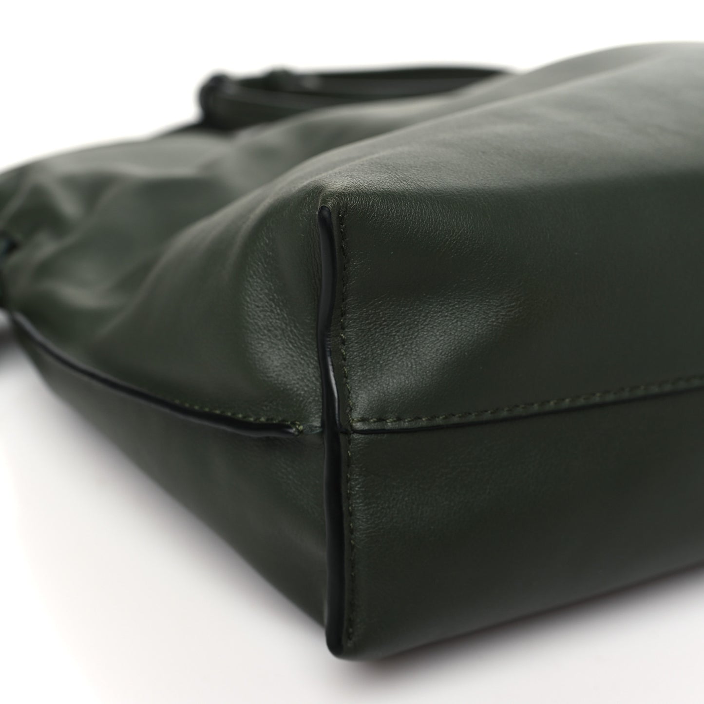Calfskin Small Flamenco Knot Bag Avocado Green