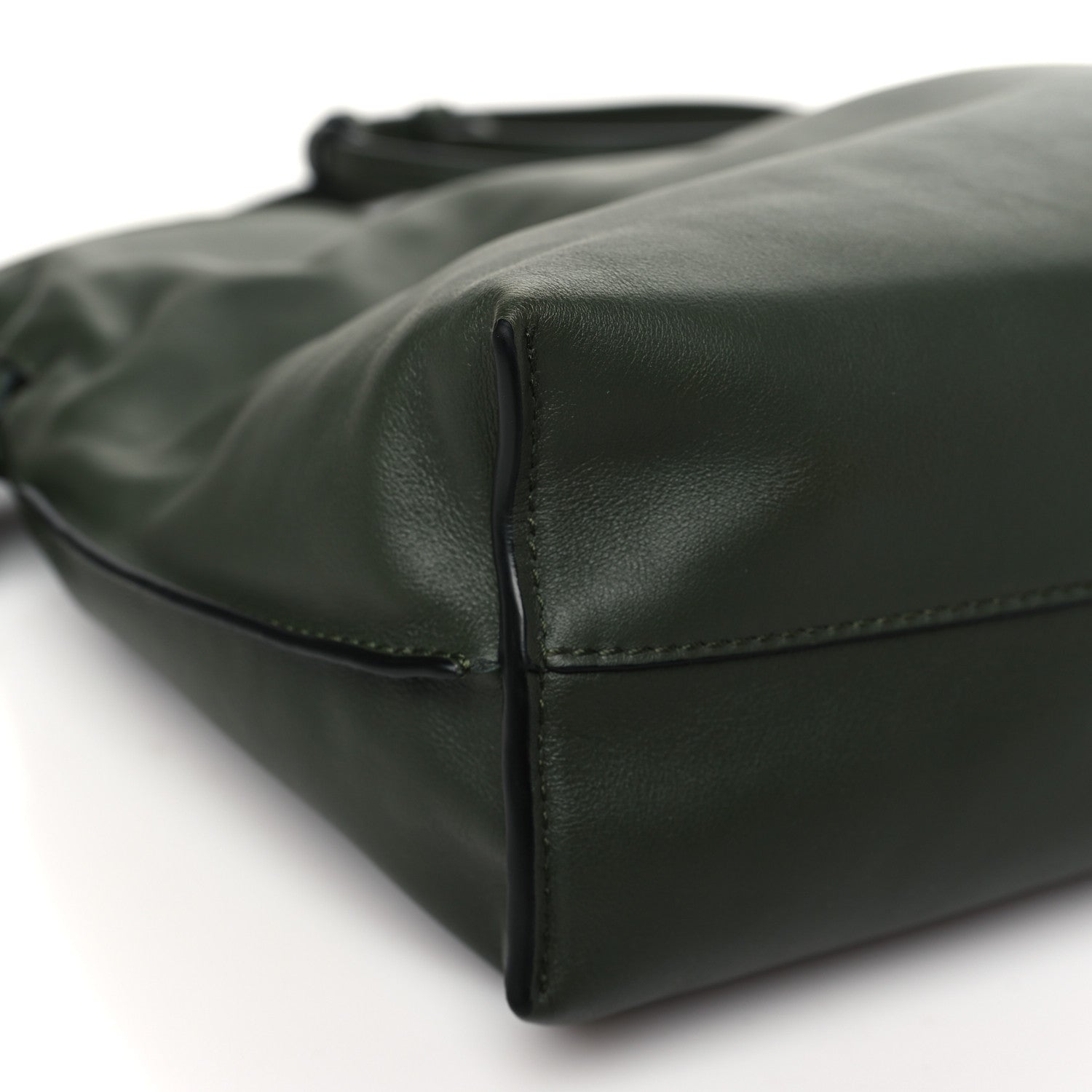 Loewe Calfskin Small Flamenco Knot Bag Avocado Green 9 of 10