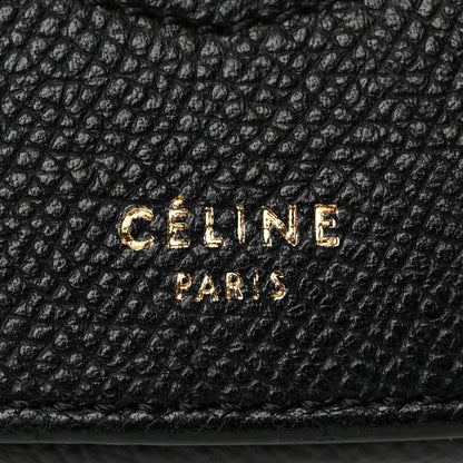 Celine Grained Calfskin Compact Trotteur Black 6 of 13