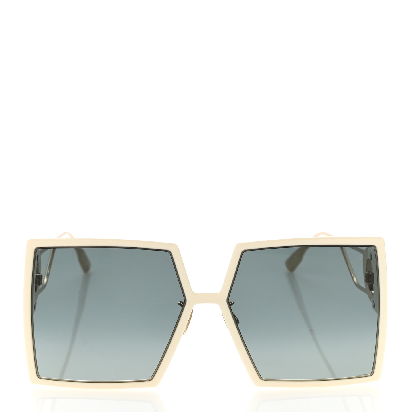 Square 30 Montaigne Sunglasses White