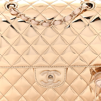 Chanel Mirror Calfskin Metallic Calfskin Quilted Hollywood Boulevard Backpack With Coin Purse Gold 9 of 11