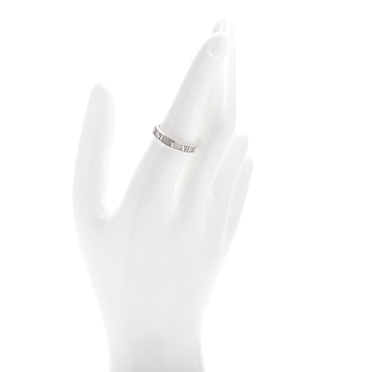 Sterling Silver Narrow Atlas Ring 57 8
