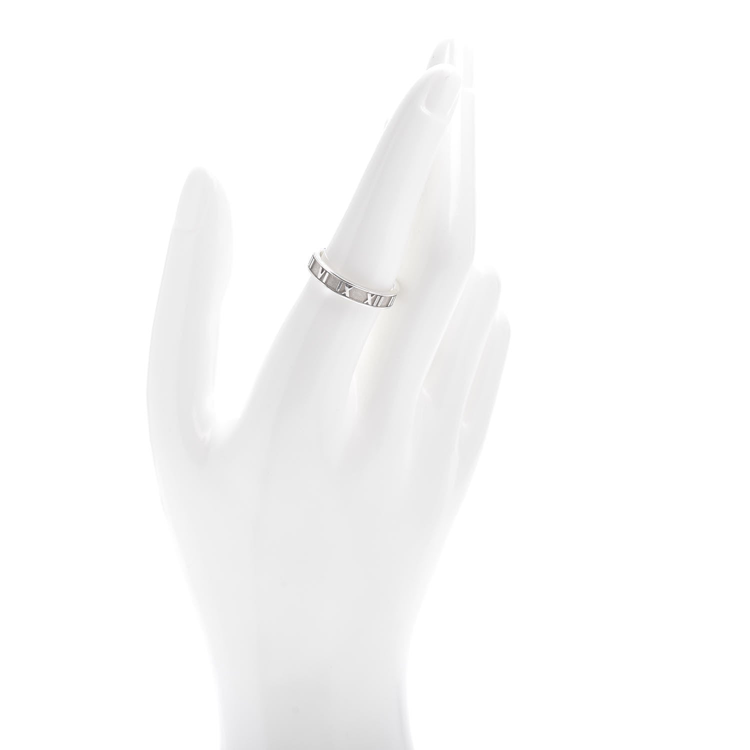 Tiffany Sterling Silver Narrow Atlas Ring 57 8 2 of 4