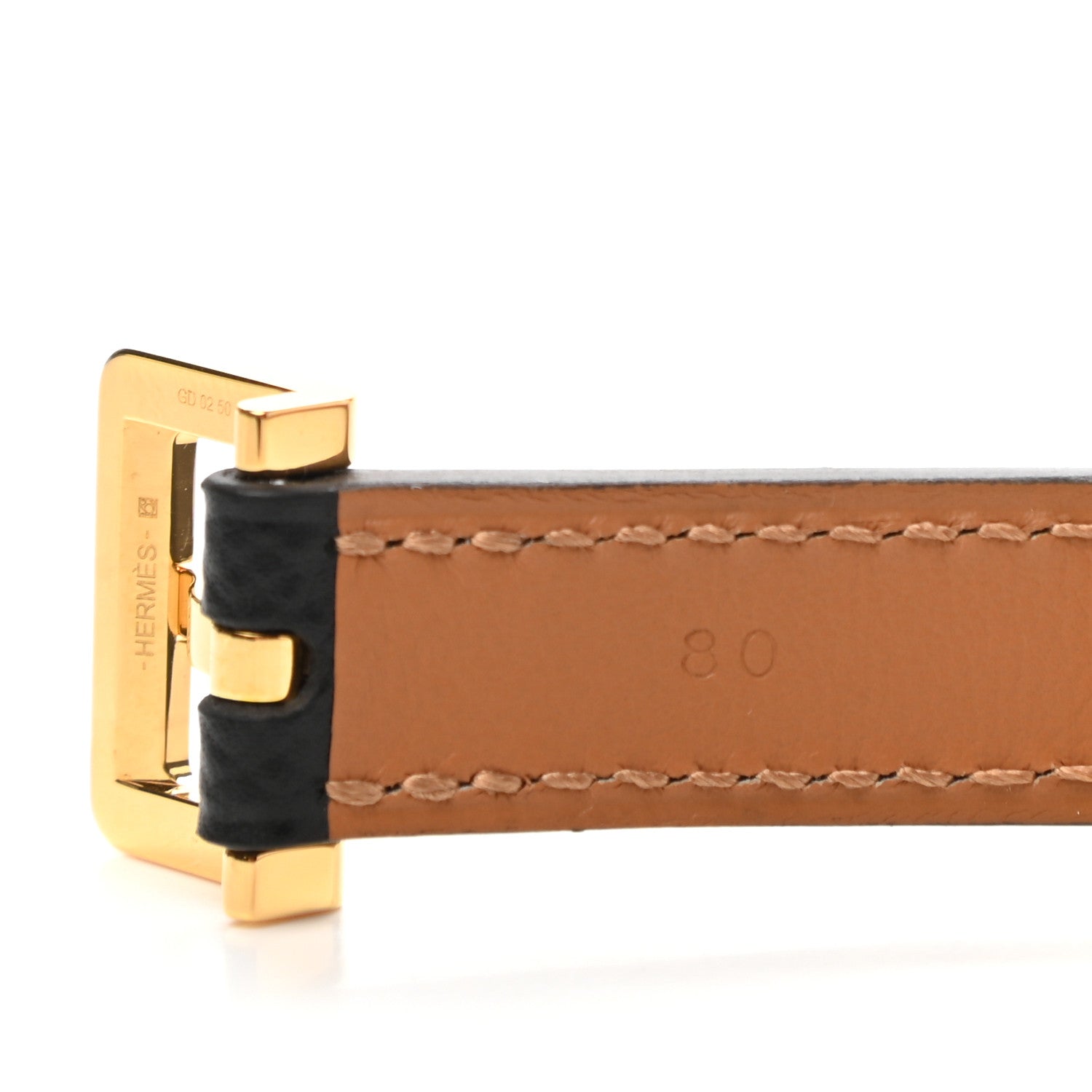 Hermes Epsom 15mm Pop H Belt 80 Black 7 of 7