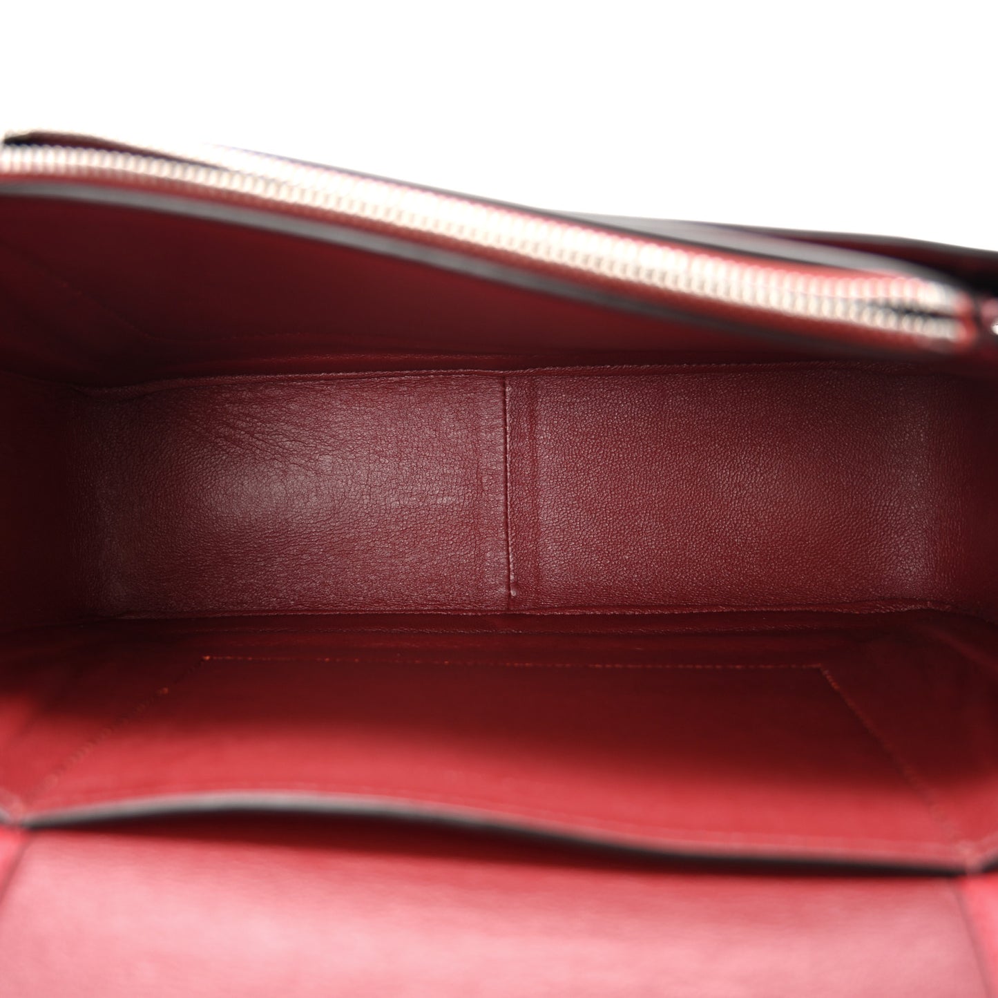 Shiny Smooth Calfskin Medium Frame Shoulder Bag Red Navy