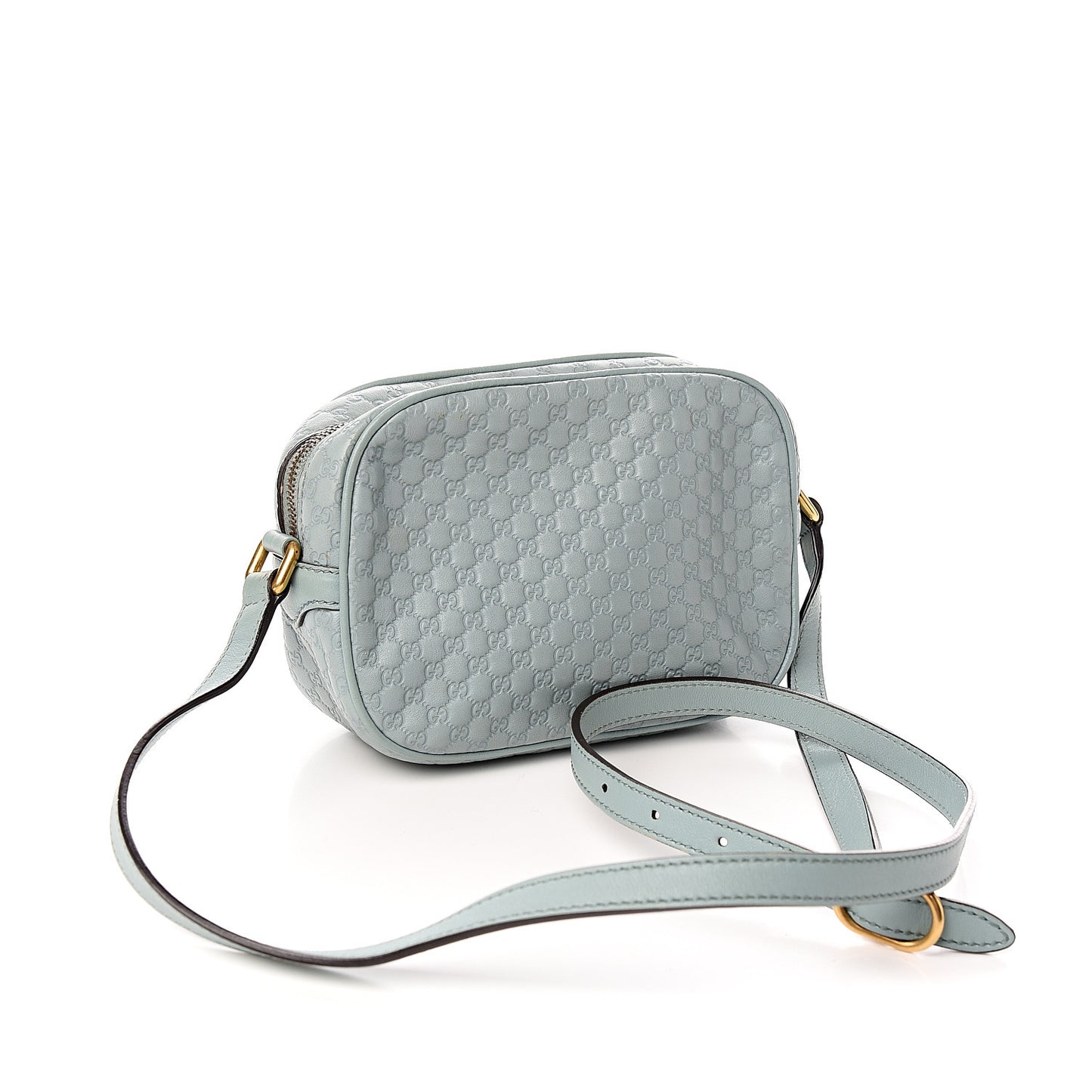 Soft Microguccissima Sunshine Disco Crossbody Bag Blue
