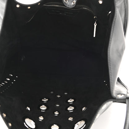 Proenza Schouler Soft Calf Medium Grommet Studded Tote Black 5 of 10