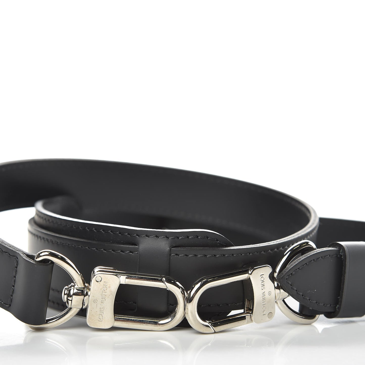 Calfskin Adjustable Keepall Bandouliere Shoulder Strap Black