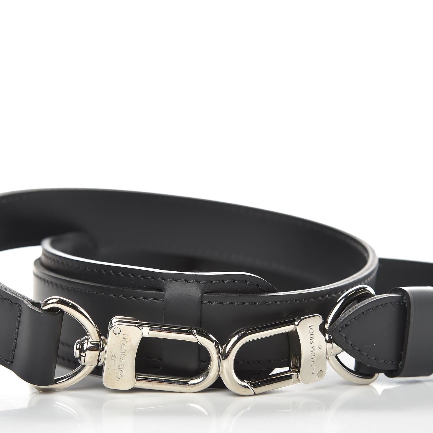 Louis Vuitton Calfskin Adjustable Keepall Bandouliere Shoulder Strap Black 3 of 3