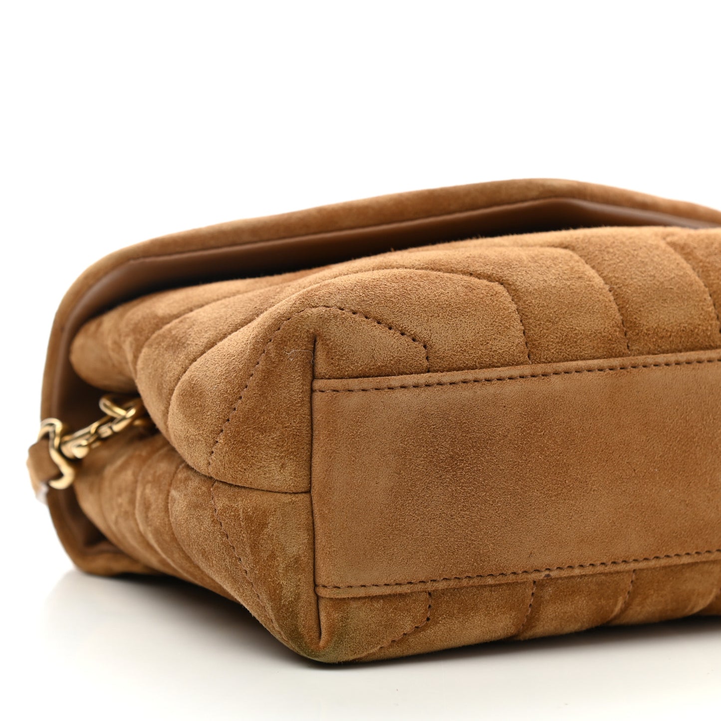 Suede Toy Loulou Shoulder Bag Cinnamon