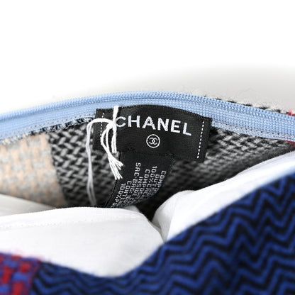 Chanel Cashmere Plaid CC Pillow Beige 3 of 3