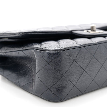 Chanel Caviar Quilted Medium Double Flap Navy 8 of 11