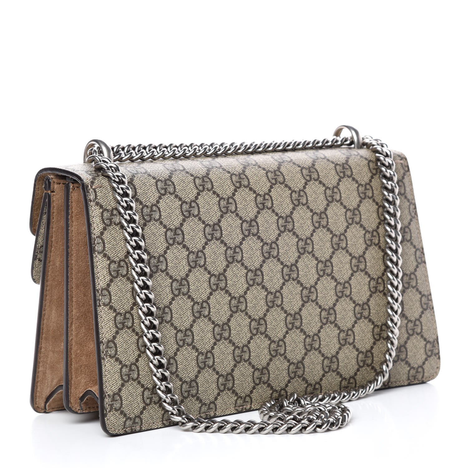 Gucci GG Supreme Monogram Small Dionysus Shoulder Bag Taupe 3 of 12